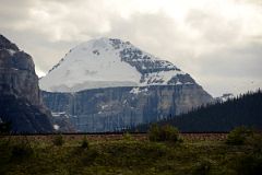 02 Mount Lefroy In Summer From Trans Canada Highway Just After Leaving Lake Louise For Yoho.jpg